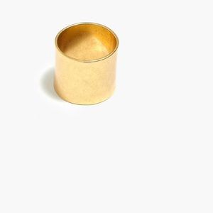 Madewell Band Brass Ring Light Worn Gold 7